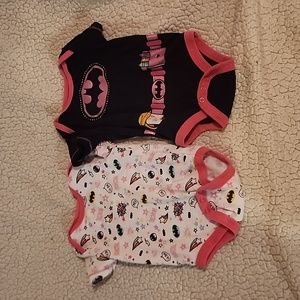 Bat Girl baby onsies